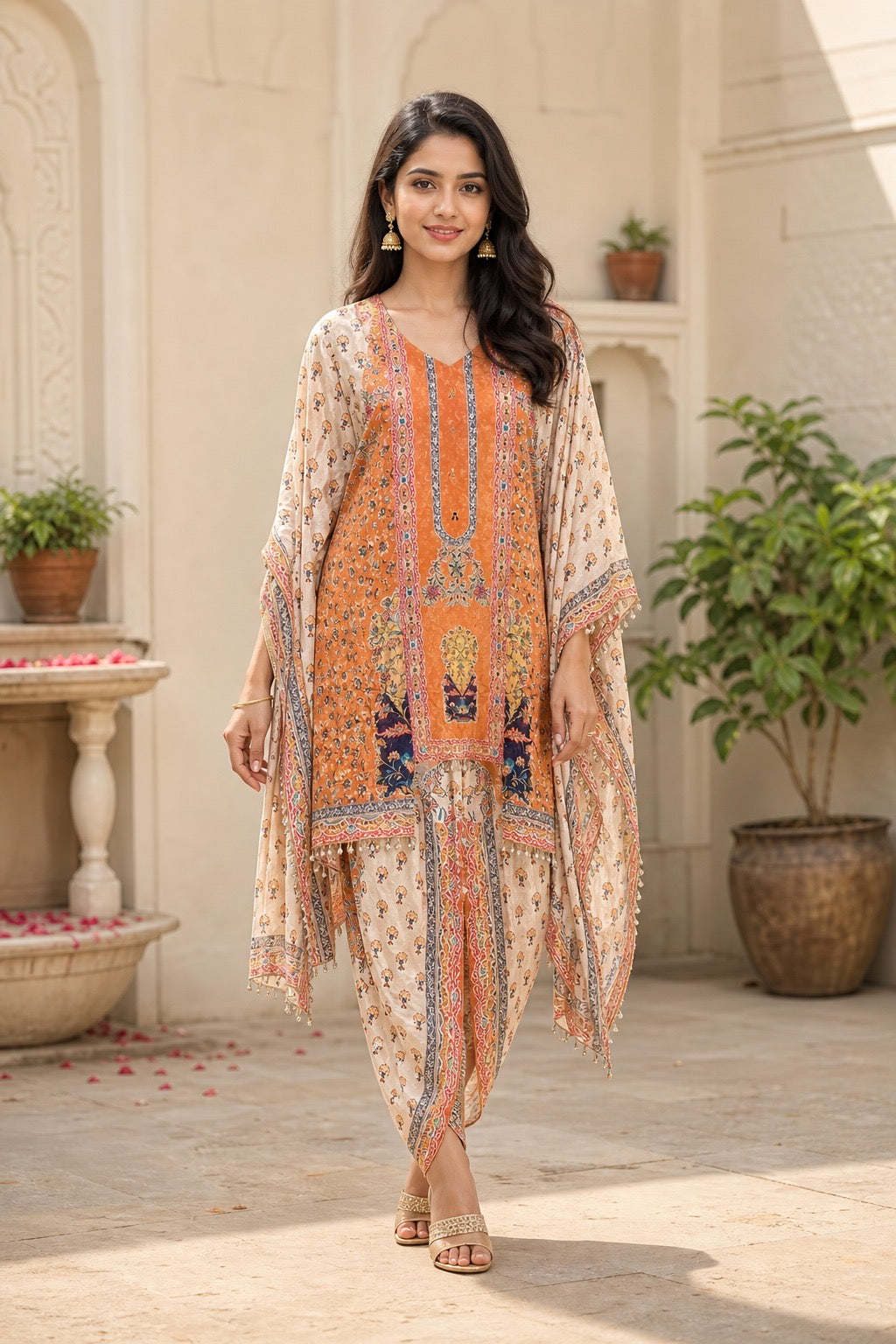Desert Bloom Kaftan Set