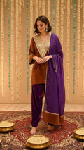 Swarn Sandhya Velvet Suit Set