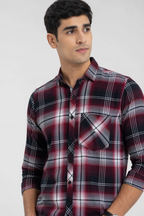 Crimson Check Summer Shirt