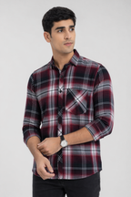 Crimson Check Summer Shirt