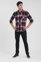 Crimson Check Summer Shirt