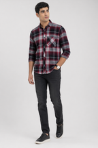 Crimson Check Summer Shirt
