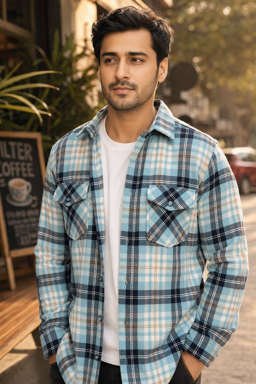 Blue Static Shirt