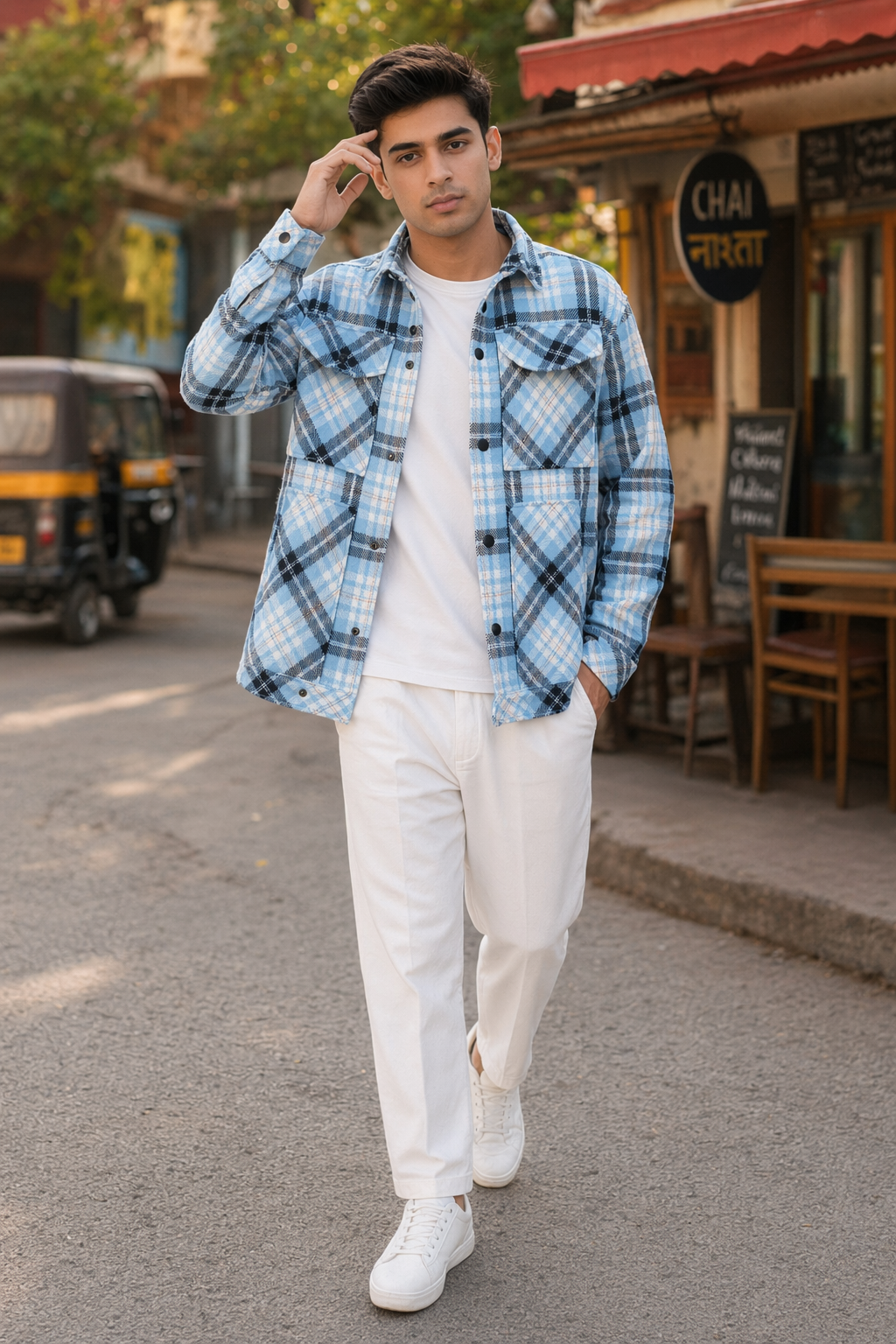 Horizon Check Jacket