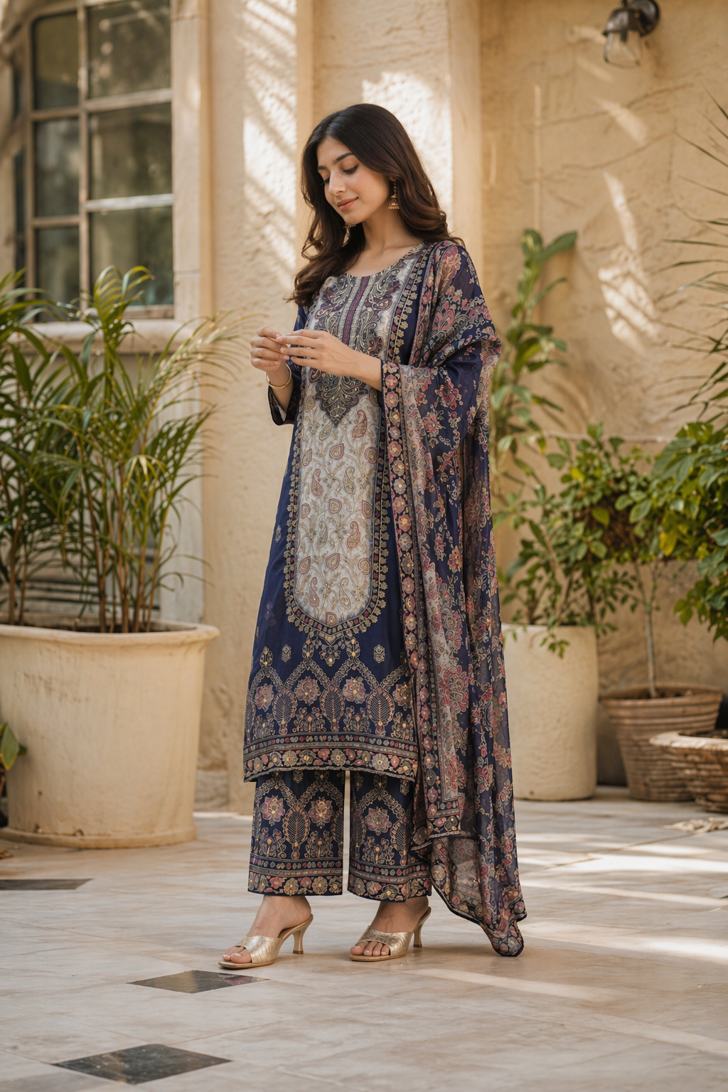 Midnight Mehfil Suit Set