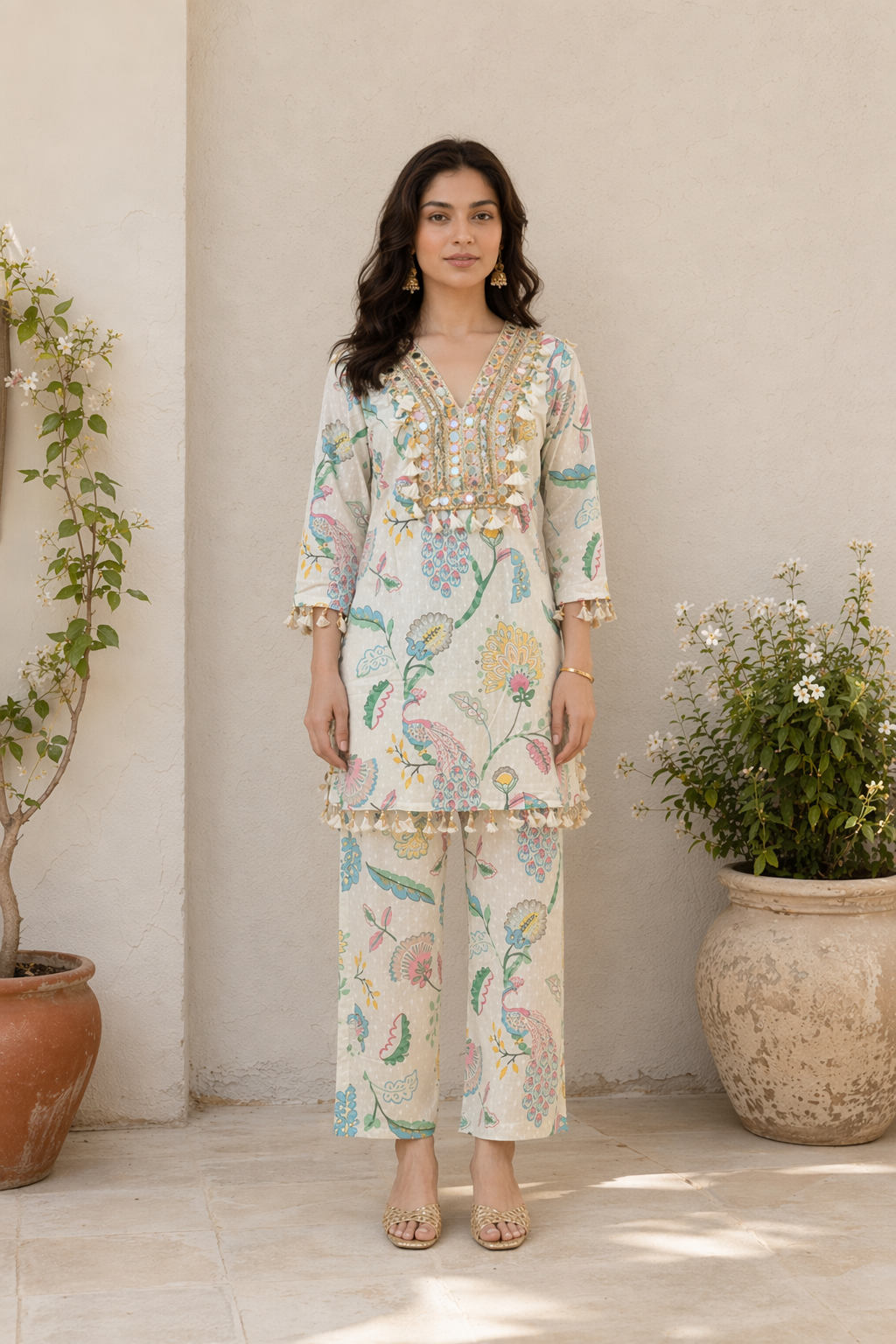 Peacock Garden Set