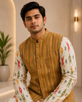 Ikat Edge Nehru Jacket