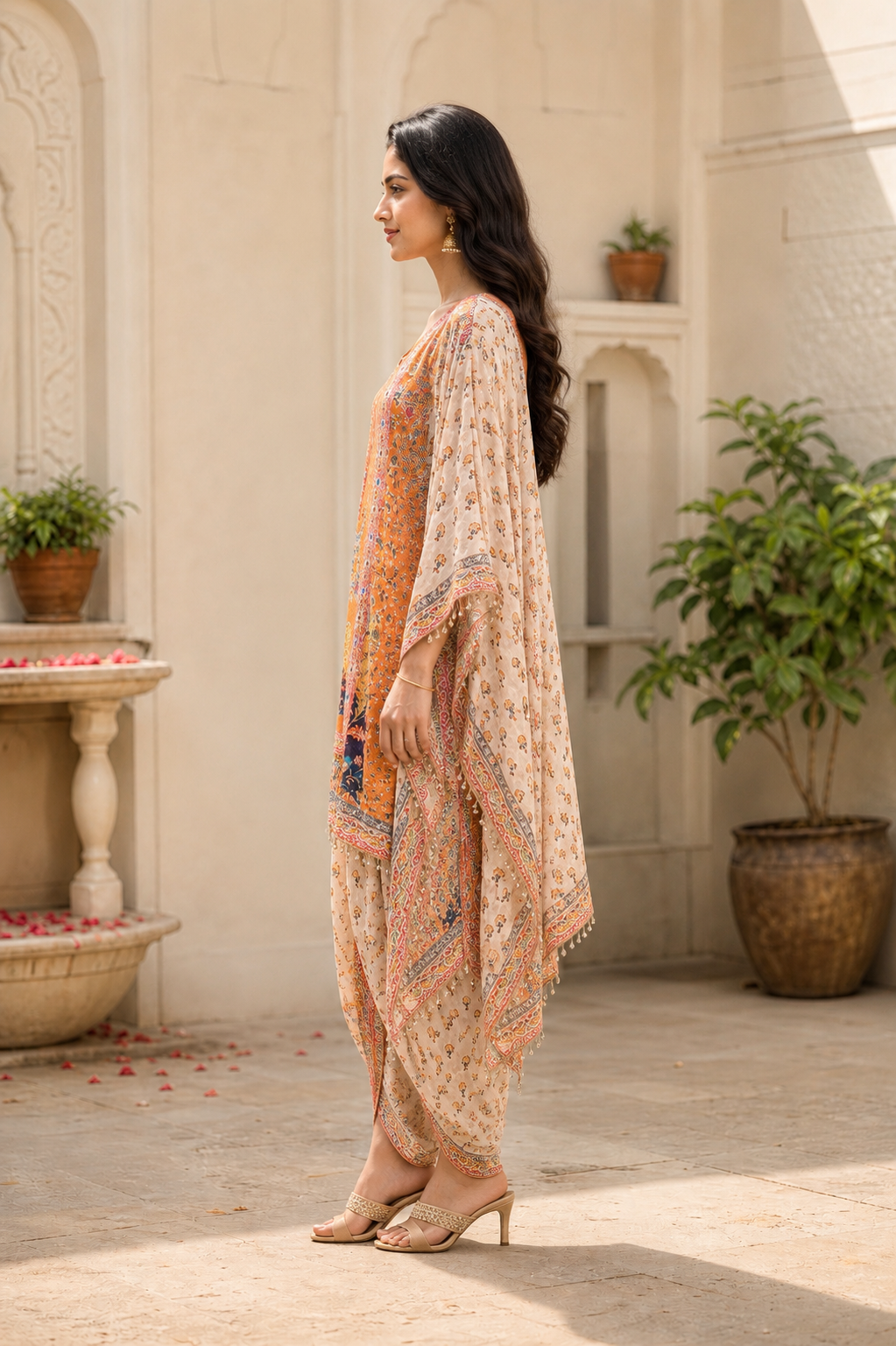 Desert Bloom Kaftan Set