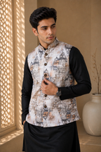 MonoCraft Print Brown Jacket