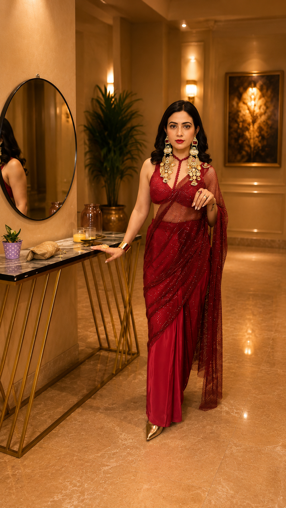 Rouge Edit Saree Set