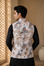 MonoCraft Print Brown Jacket