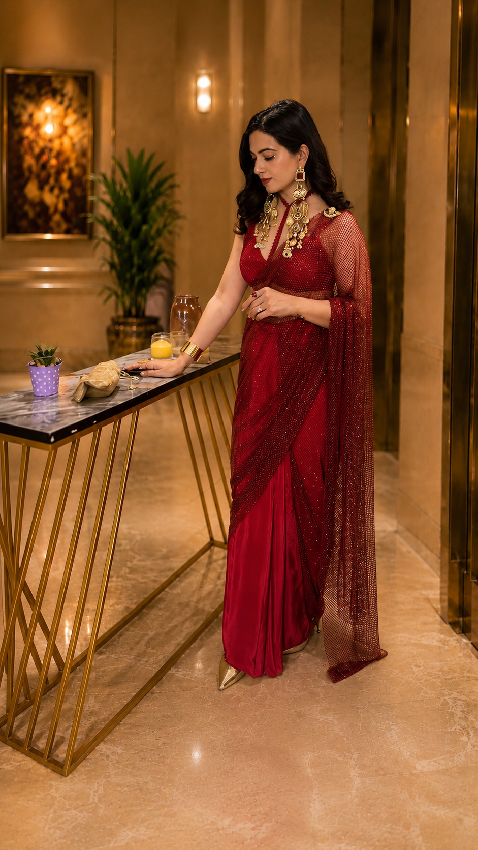 Rouge Edit Saree Set
