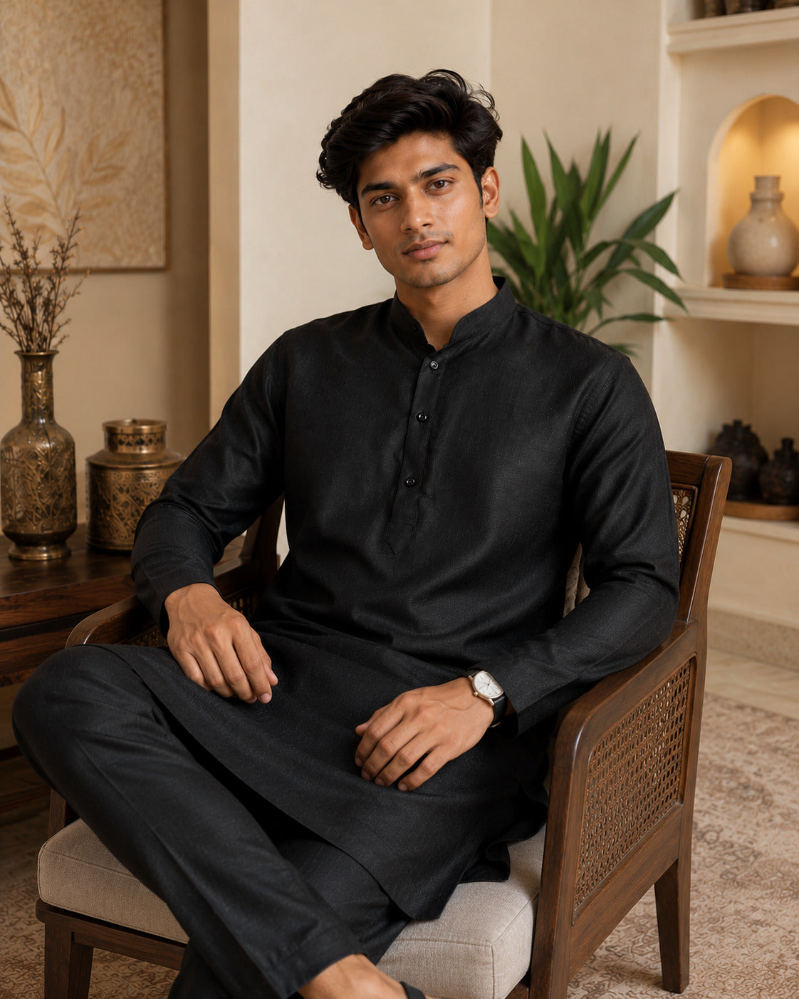 The Black Edit Kurta