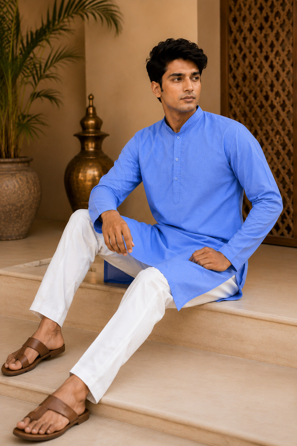 Azure Grace Kurta