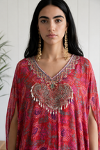 Ruby Paisley Kaftan Set