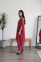 Ruby Paisley Kaftan Set
