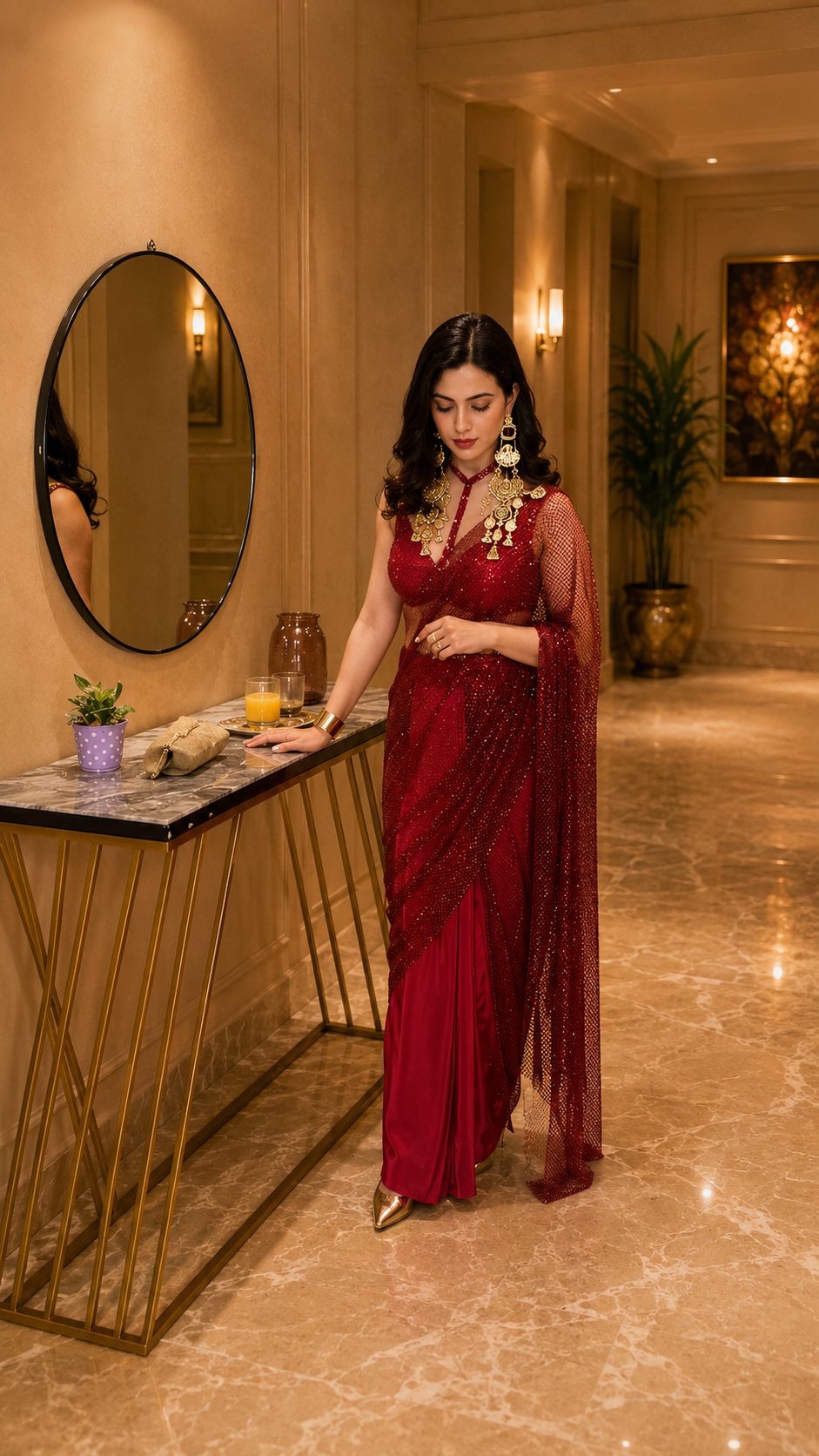 Rouge Edit Saree Set