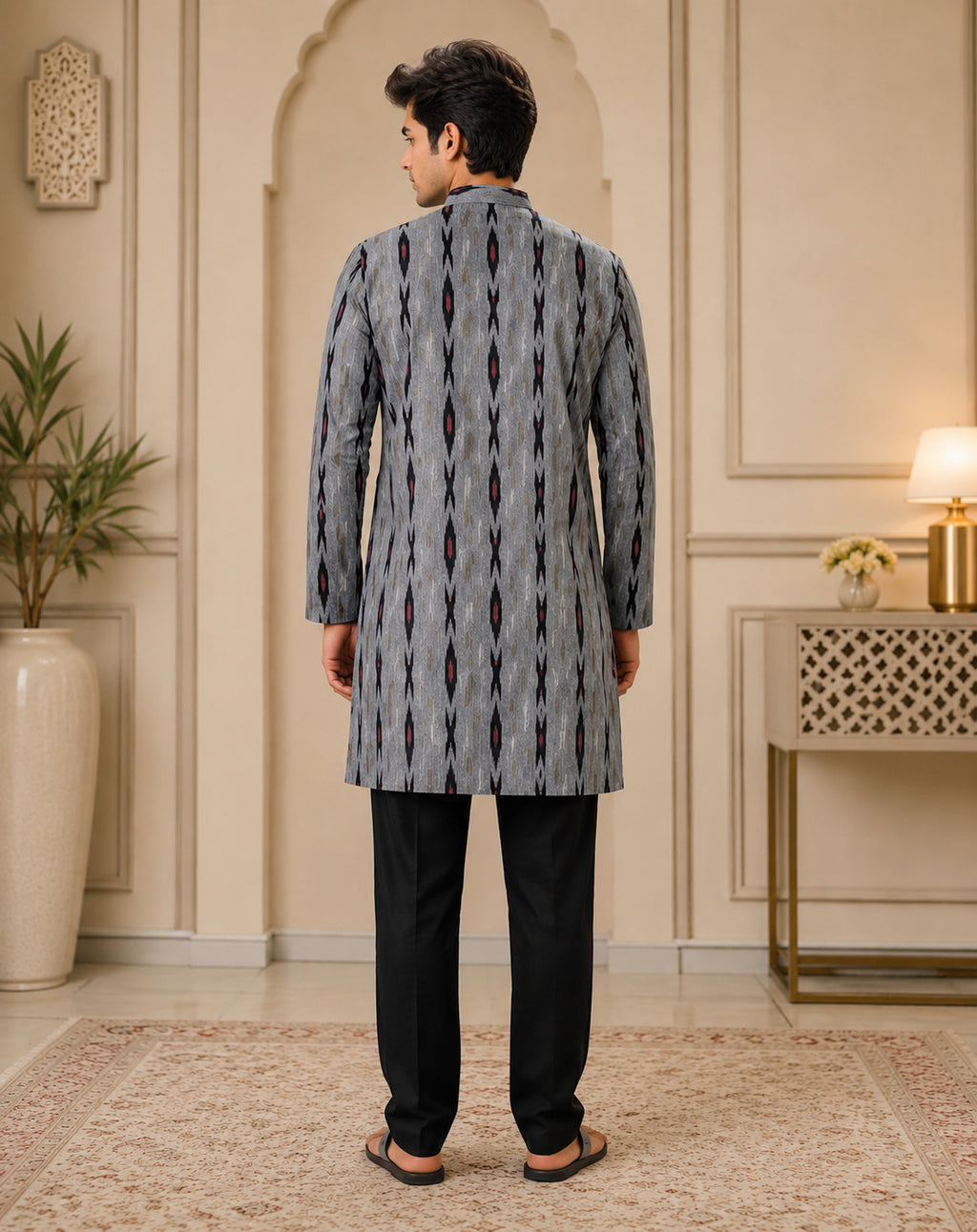 Ikat Edge Kurta Set