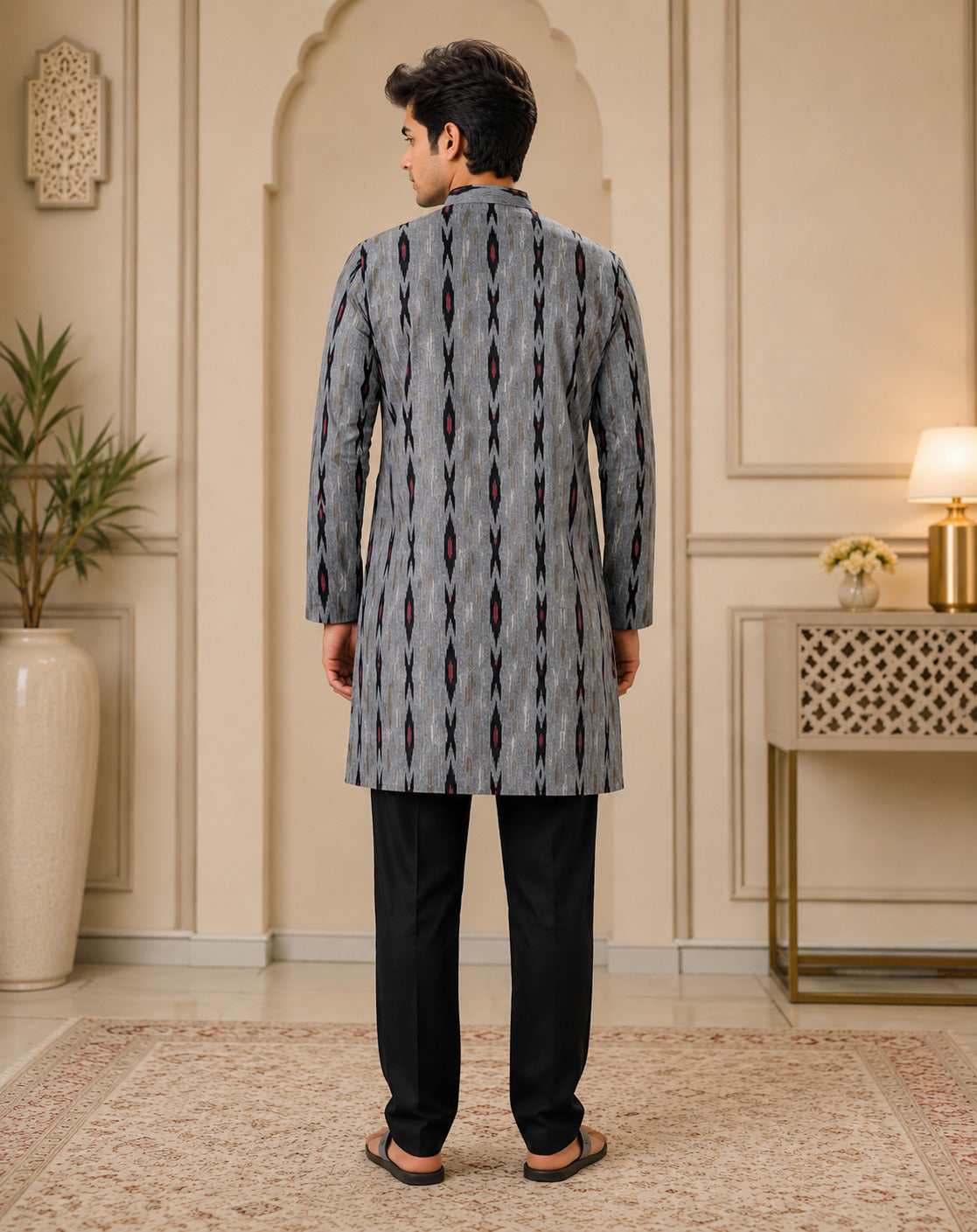 Ikat Edge Kurta Set