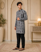 Ikat Edge Kurta Set