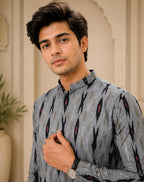 Ikat Edge Kurta Set