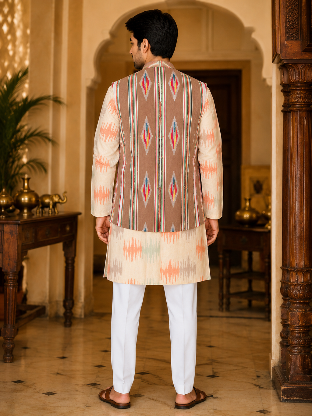 Nomad Weave Nehru Jacket