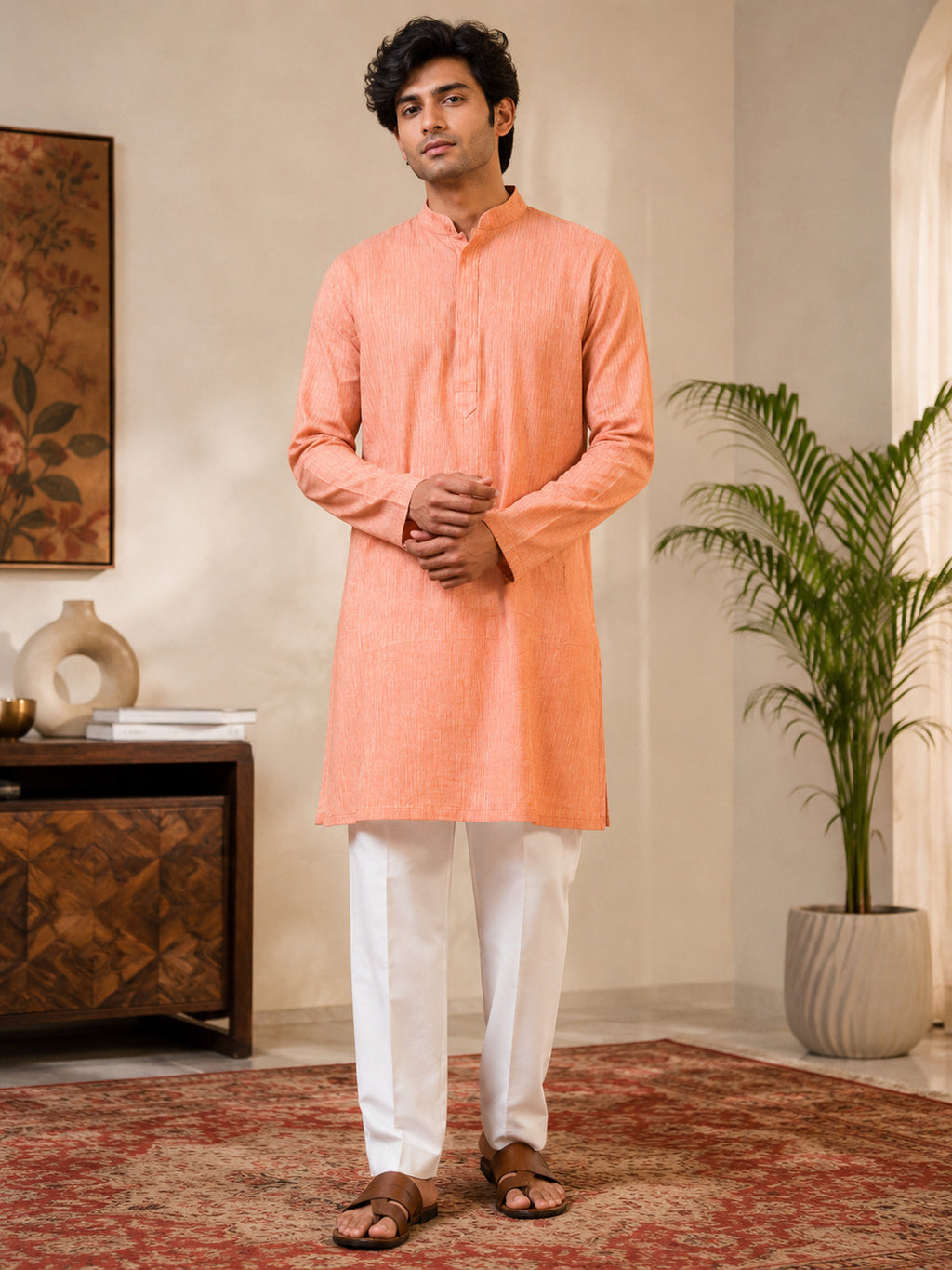 Saffron Dusk Kurta