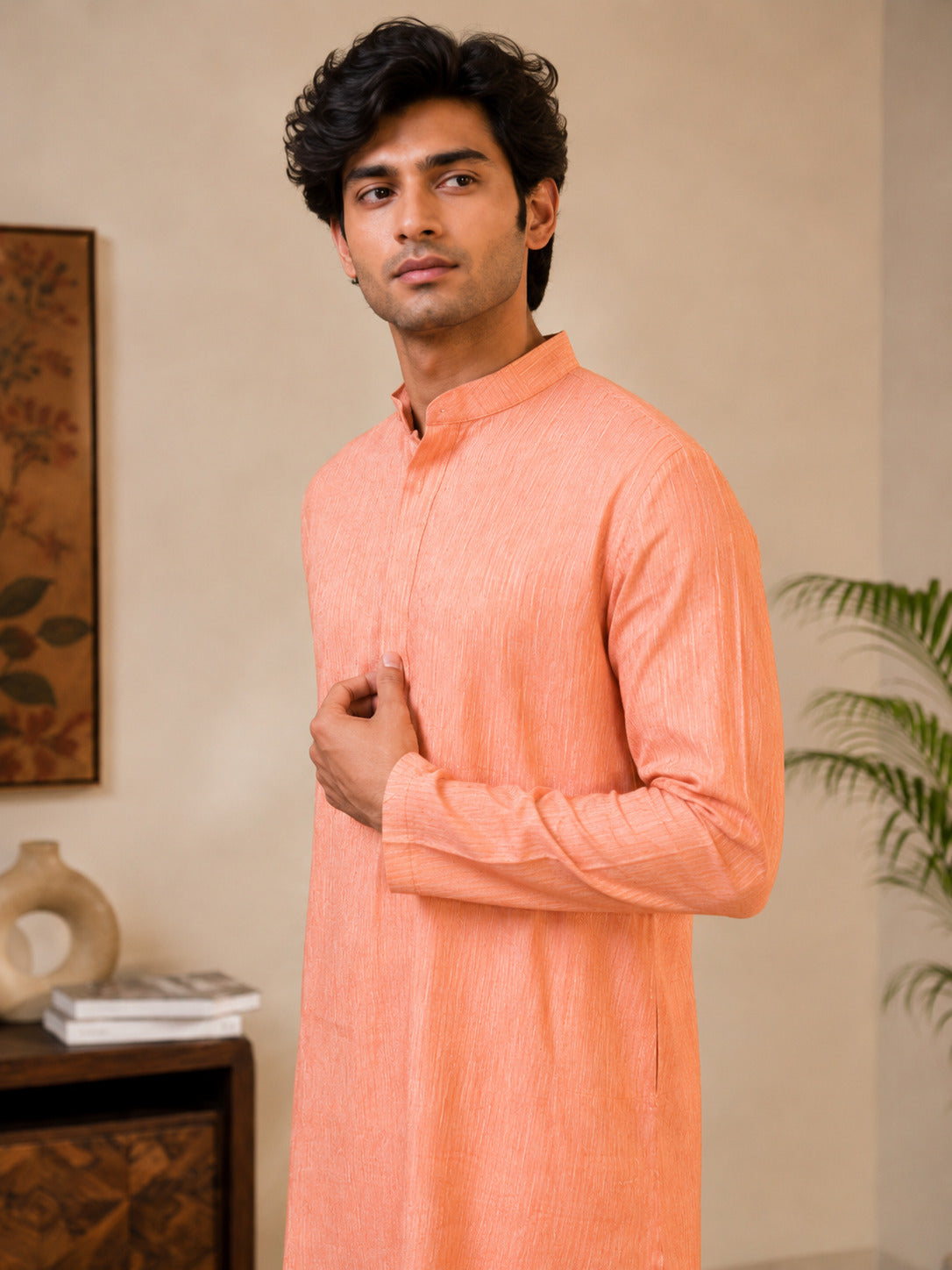 Saffron Dusk Kurta