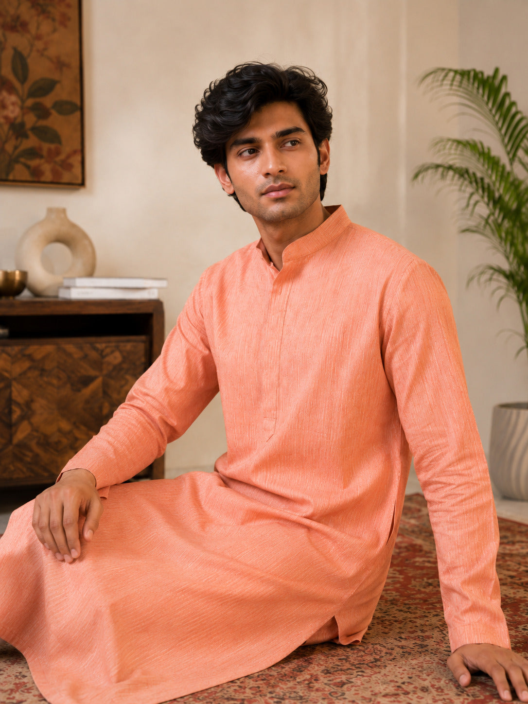 Saffron Dusk Kurta