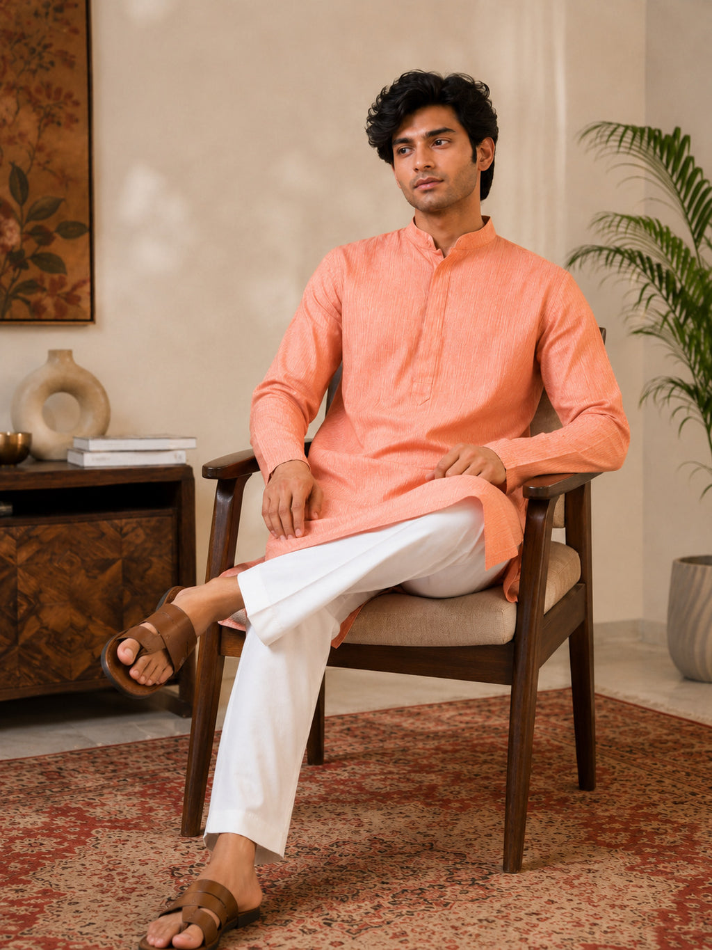 Saffron Dusk Kurta