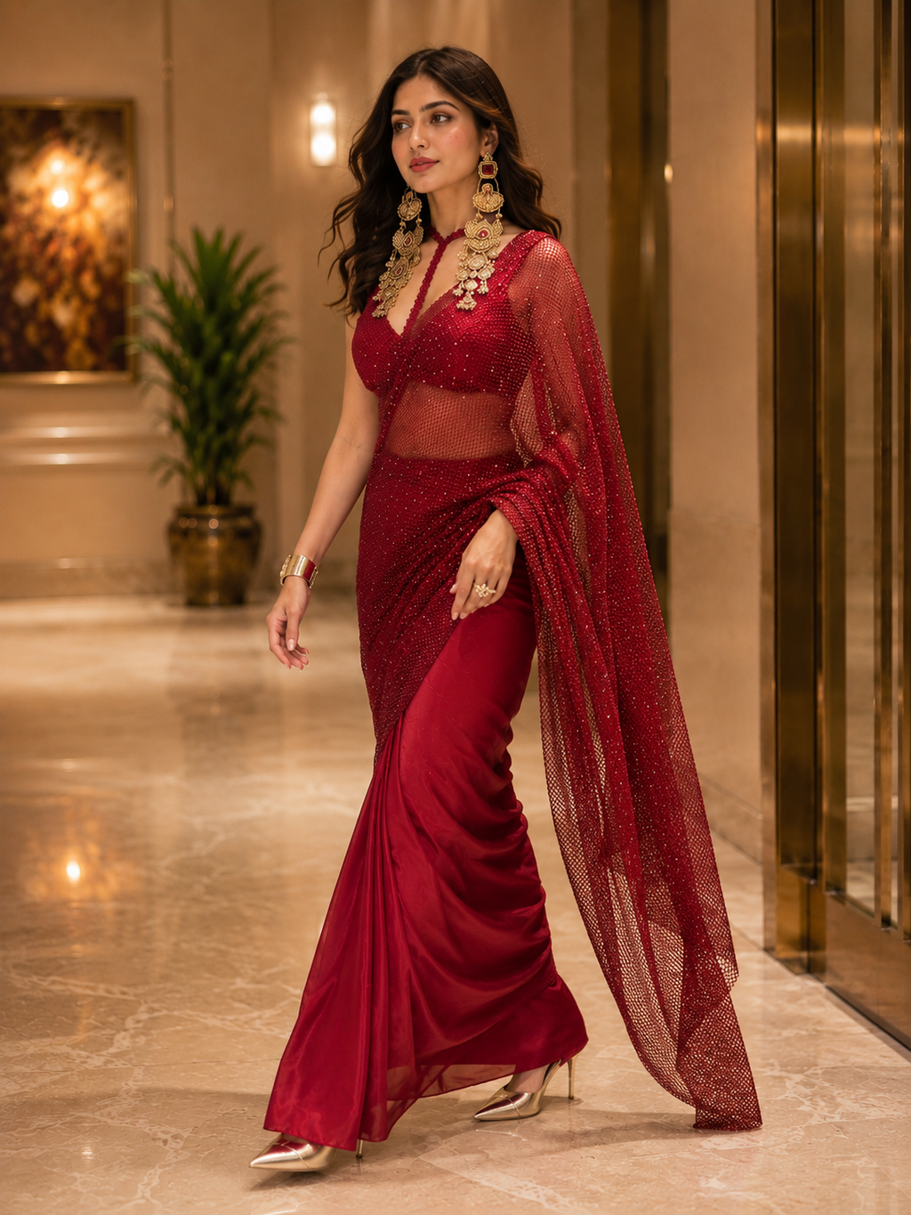Rouge Edit Saree Set