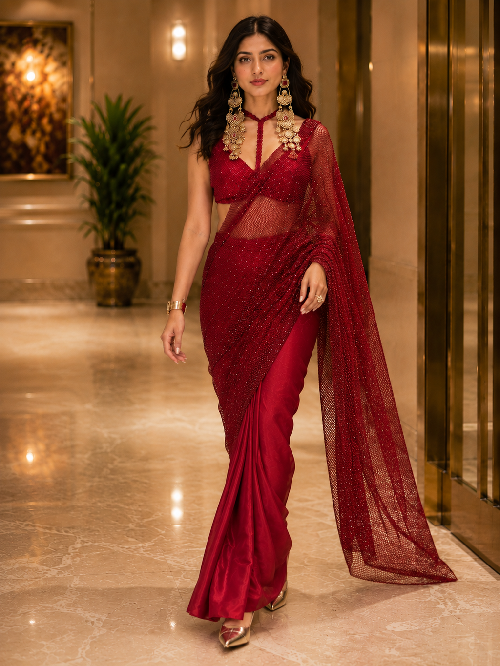 Rouge Edit Saree Set