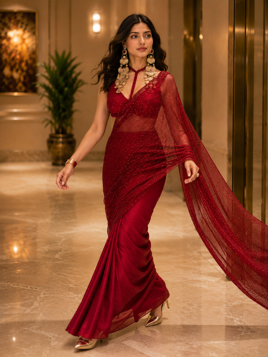 Rouge Edit Saree Set