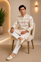 Echo Ikat Kurta Set