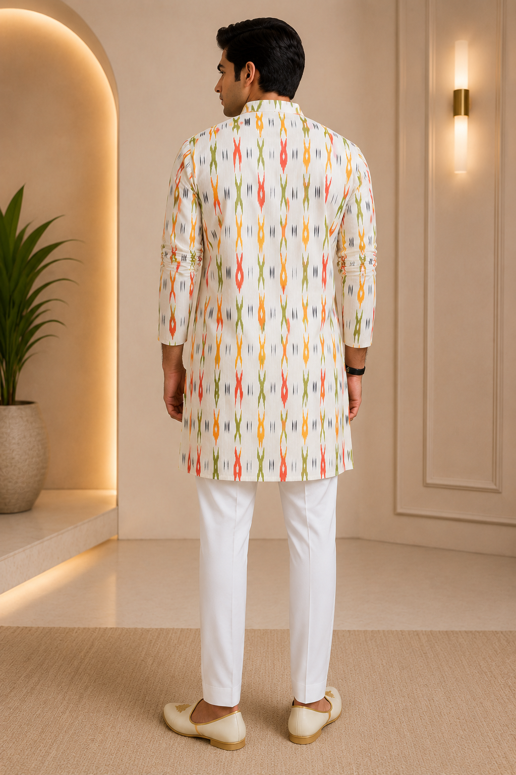 Echo Ikat Kurta Set