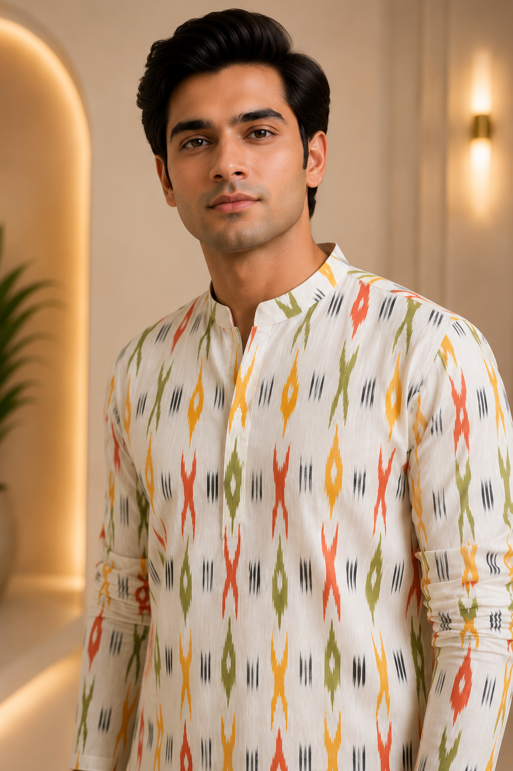 Echo Ikat Kurta Set