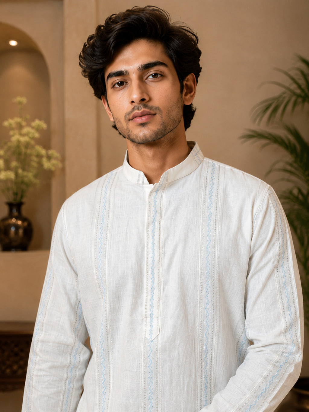 Aura White Kurta