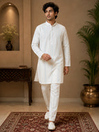 Aura White Kurta