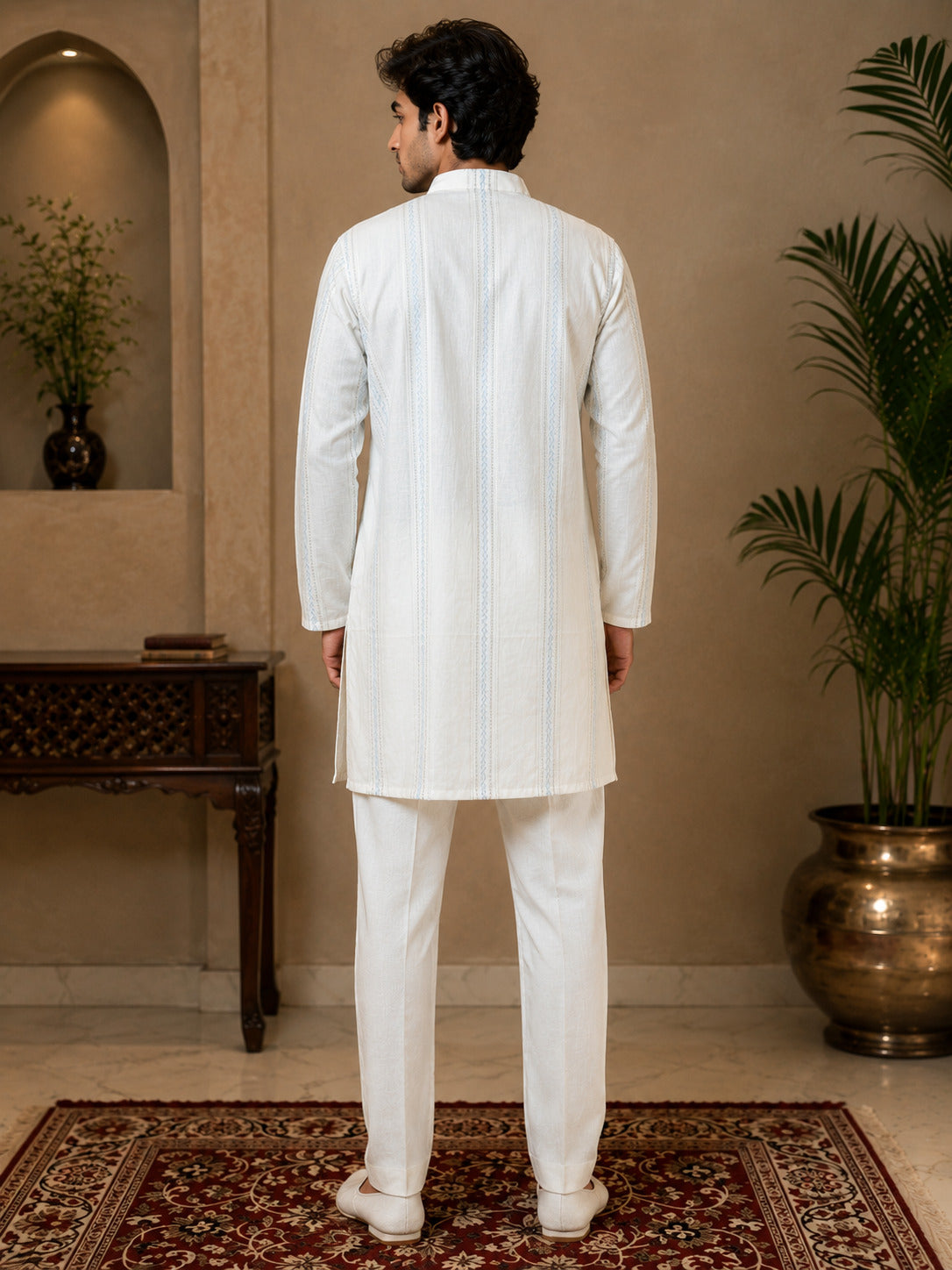 Aura White Kurta
