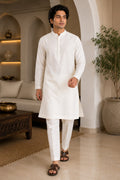Utsav Ivory Kurta Pant Set